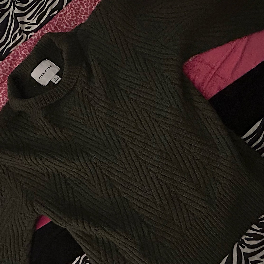 Green Knitwear Sweater